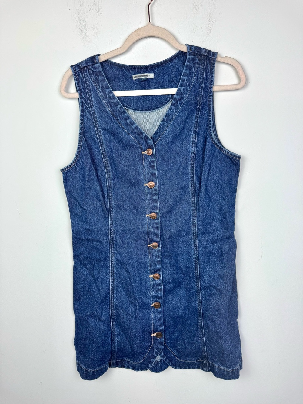 American Eagle Dark Wash Sleeveless Denim Dress Size Medium